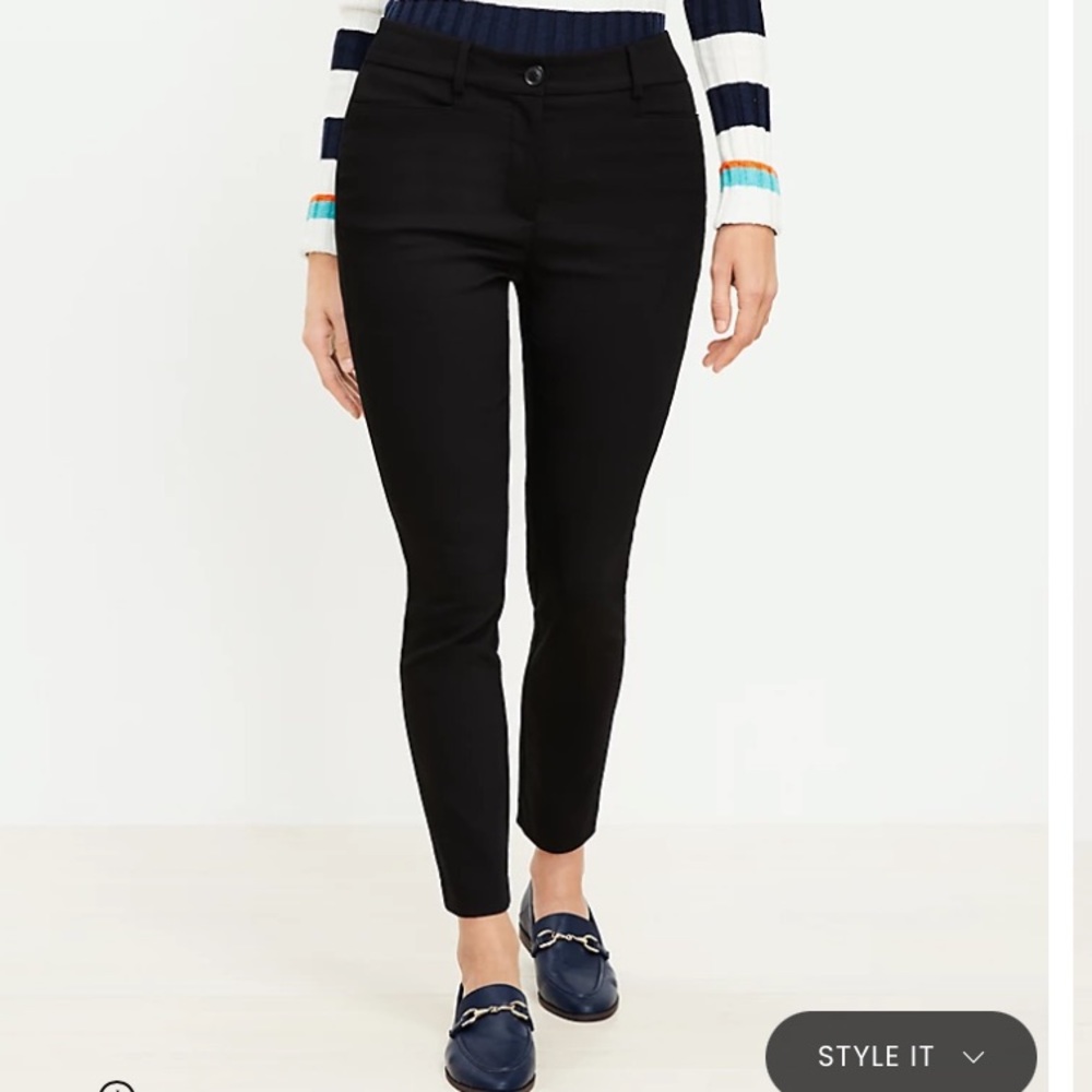 Loft Curvy Sutton Skinny Pants